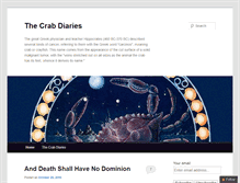 Tablet Screenshot of crabdiaries.com